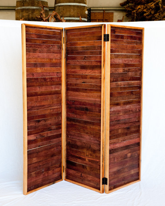 Wine Barrel Room Divider by winecountrycraftsman