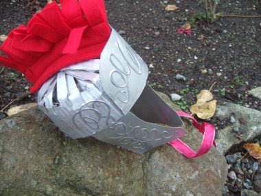 Cardboard dog helmet. Yes. I said dog helmet. By EndureDesigns