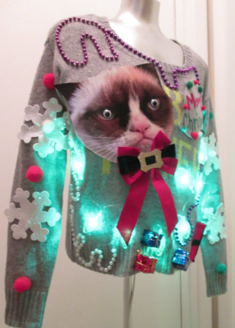 This elevates the ugly Christmas sweater to a new level. By Thecostumestop