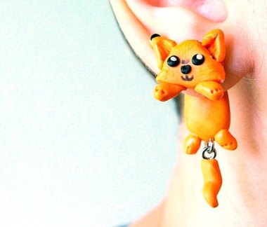 If you see someone wearing these earrings, run. They're going to talk to you about their cats, and nobody needs that. By JEWELRYandPLEASURE