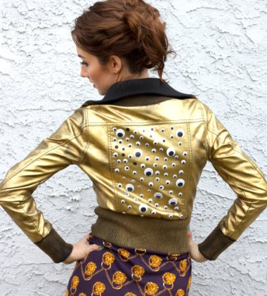 I really should make all the jokes about this jacket. I mean googly eyes. Who does that? But I can't. It's weirdly adorable and I want it. By Pinkavenger