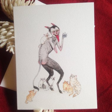 Merry Christmas from Agnes von Catbeard. By StupidAnimalShop