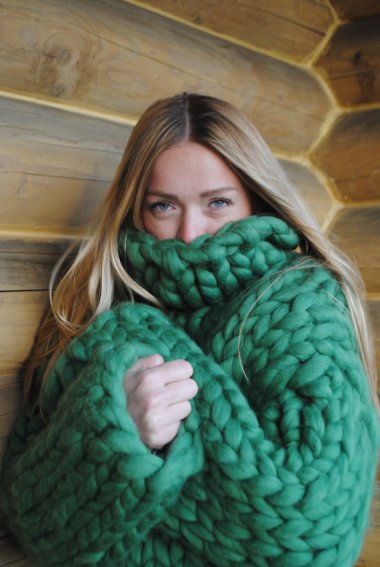 If it's warm and soft, I am not above wearing a bath mat. Clearly I'm not the only one. By Kensvit