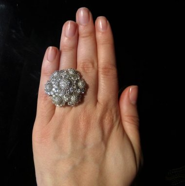 If you get slapped by someone wearing this 12-carat monster, there will likely be neurologists in your future. By gemson47