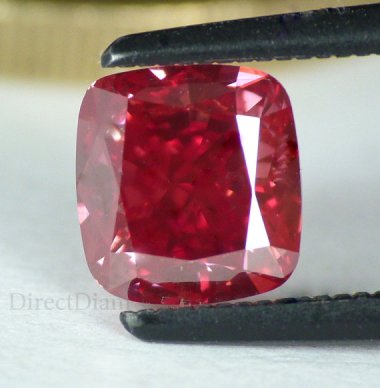 Natural red diamond?!? Who knew this was a thing! So much better than canary! By DirectDiamonds who carries quite the spectrum