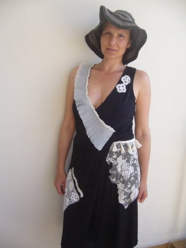 Looks like someone has been rummaging around in the sewing room garbage again. By woolwarm