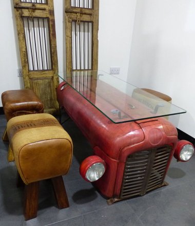 They're calling this a coffee table, but I'd love to use it as a dining or bar table. Either way, it's stunning! By smithersofstamford