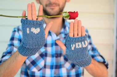 I admit it. I find sensitive men a little gross. But you have to admit that if you saw a straight man walking around wearing these, you'd punch him, too. By SmilingKnitting
