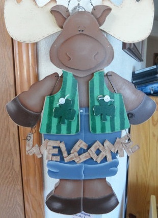 This is a vest for a lawn moose. I know, but that's what it says. By Countrypainting