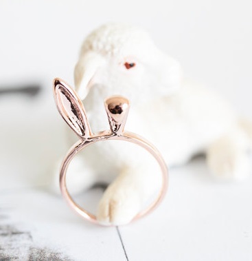 If this dainty little bunny ear ring is exactly what your intended wants, I'm pretty sure she needs parental consent to get married. By SFBF