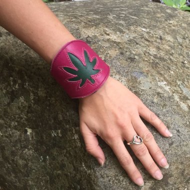 Very cute, but if you're going to hide your stash in your bracelet, you might want to choose a design that doesn't say "Check under here." By Nomadicspirits