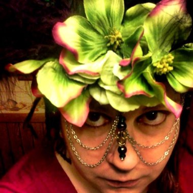 Looks like somebody started taking her festival drugs a little early. By rootedGoddessCrafts