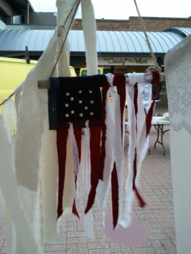 No, it's not Edward Scissorhands' patriotic underwear. This is a bohemian flag. I can;t imagine why you didn't guess that right away.