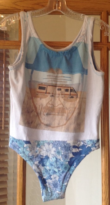 My Walter White bathing suit brings all the boys to the yard . . .