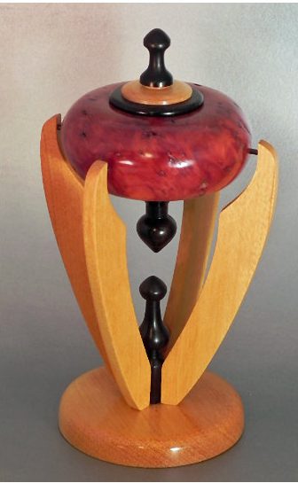 This mixed exotic wood sculpture takes my breath away! By WOODENILLUSIONS