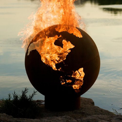Earth firepit by Fire Pit Art on Amazon