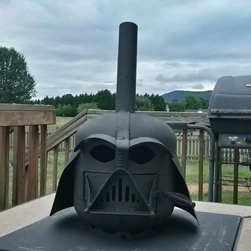 Darth Vader chiminea by brandywinedesign