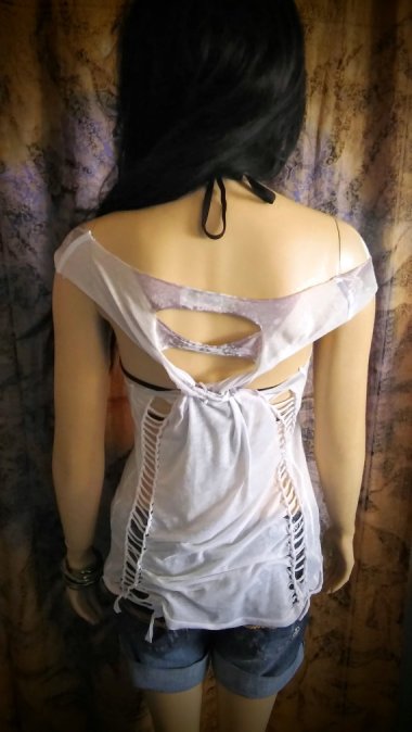 This thing is only semi-sheer, which is a tragedy. Because I can still see it.