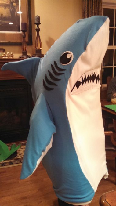 I assume this Left Shark costume comes with a bottle of Fireball and a long straw.