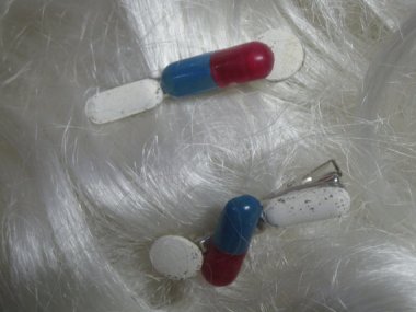 I will say this much. Unlike most of the other items in this post, at least the inspiration for these barrettes is clear.