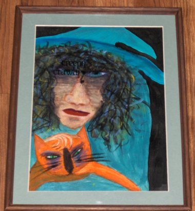 This is listed as "outsider art." Maybe if they mean outside in the dumpster . . .