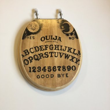 A tasteful Halloween-themed toilet seat? Only on Etsy. By CultureCommodes
