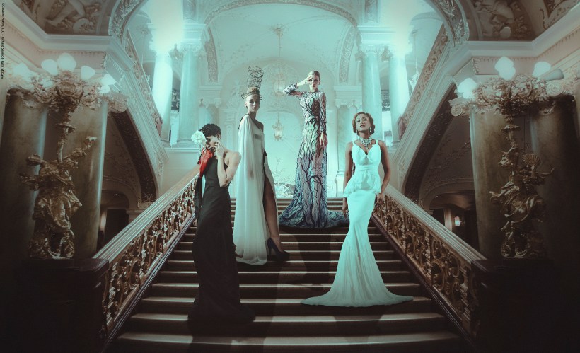 stairway. An interior of opera theatre. Odessa, Ukraine
