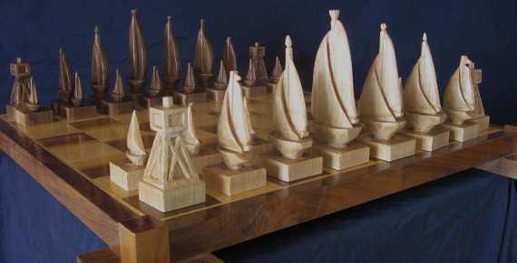 Sailboat Chess Set