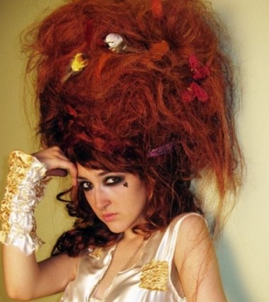 Do you think she knows those birds are in there?