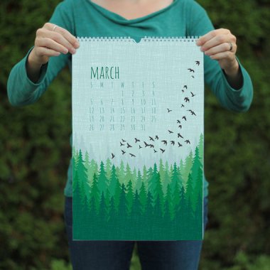 Absolutely stunning nature print calendar by ModernPrintedMatter