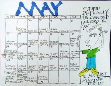 Ron's Funtime 2017 Calendar is smart, funny, and entirely hand drawn (even the calendar part). By OneCherryLane