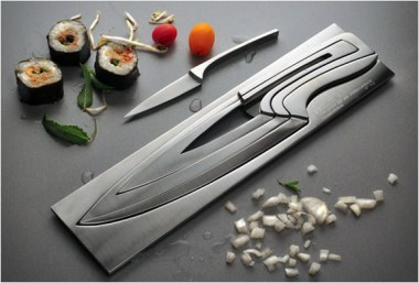 Deglon Meeting Knife Set ($995). These things are fascinating. They're hollow knives that fit into each other. Magical!