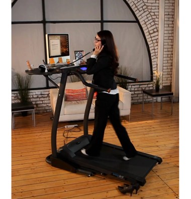 Exerpeutic 2000 WorkFit Treadmill Desk ($879). I would love this for exercising while I work on my blog, but if someone asks me a question while I'm on the treadmill, I immediately stop walking and fall off. I'd be dead in a week.
