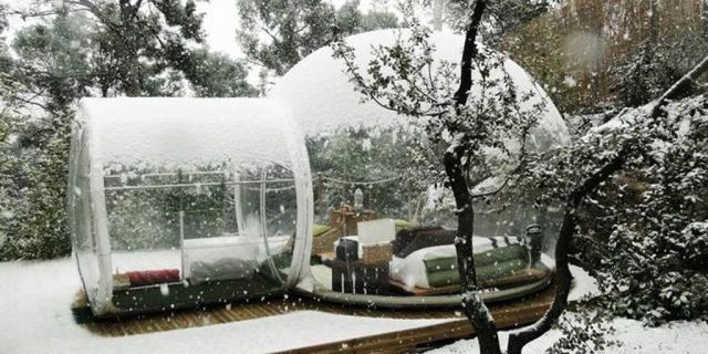 Honeywell Inflatable Bubble Tent ($1,950). Because who doesn't want to live in a snow globe?