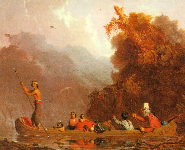 "The Trapper and His Family" by Charles Deas, 1845