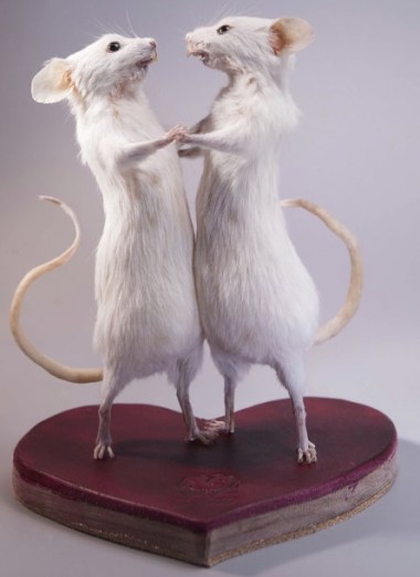What's worse than one stuffed Valentine mouse? Well, two, obviously.