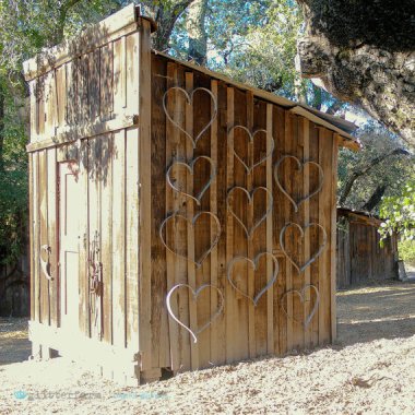 Look! It's the outhouse of love!