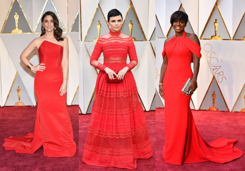 Red was THE color of the year, and not just any red, either!