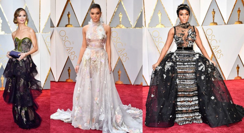 I noticed a lot of sheer gowns among the presenters, too!