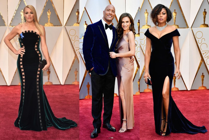 And I was thrilled to see the return of velvet, even on the men. Taraji P. Henson looks like she's really feeling that dress!