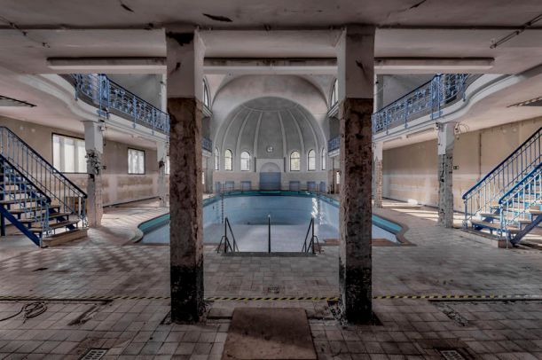 old abandoned swimming baths