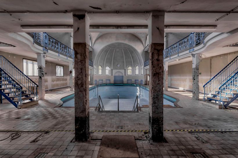 old abandoned swimming baths